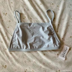 cropped tank bikini top